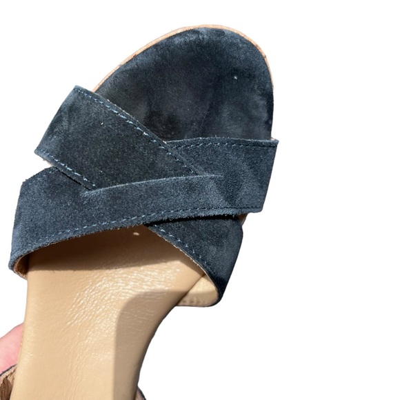 Cordani Candy Platform Cork Wedge Open-Toe Sandal Navy Blue EU Size 37 - Picture 9 of 16